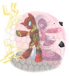 Size: 850x940 | Tagged: amethyst sorceress, armor, artist:blackfreya, barrier, clothes, costume, crossover, crossover shipping, derpibooru import, force field, marvel, peter parker, ponified, safe, simple background, spider-man, spiders and magic: rise of spider-mane, spidertwi, transparent background, twilight sparkle