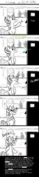 Size: 800x3581 | Tagged: artist:wyodak, comic, derpibooru import, horny luna, monochrome, princess luna, safe, scp, scp-294, scp foundation