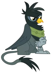 Size: 3500x5000 | Tagged: safe, artist:reginault, derpibooru import, gryphon, the lost treasure of griffonstone, absurd resolution, gravets, simple background, solo, transparent background, vector