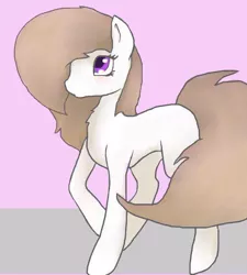 Size: 600x667 | Tagged: safe, artist:serenity, derpibooru import, oc, oc:serenity, unofficial characters only, pony, blushing, chest fluff, contemplative, cute, female, looking up, magenta eyes, mare, simple background, solo, trotting