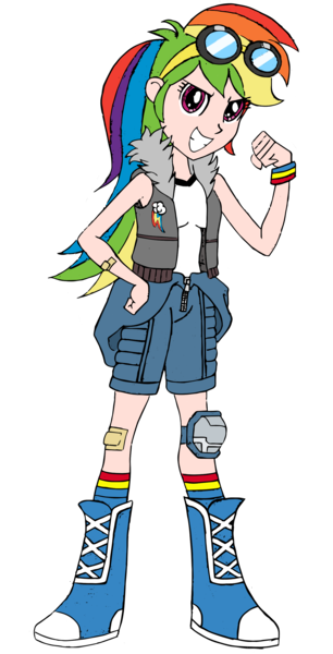 Size: 1402x2746 | Tagged: safe, artist:edcom02, artist:jmkplover, derpibooru import, rainbow dash, human, equestria girls, clothes, goggles, humanized, jacket, simple background, solo, spiders and magic iii: days of friendship past, spiders and magic: rise of spider-mane, transparent background