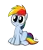Size: 2652x3084 | Tagged: safe, artist:petirep, derpibooru import, rainbow dash, pegasus, pony, rainbow dash presents, cute, dashabetes, female, folded wings, image, looking at you, png, simple background, sitting, smiling, smiling at you, solo, transparent background, wings