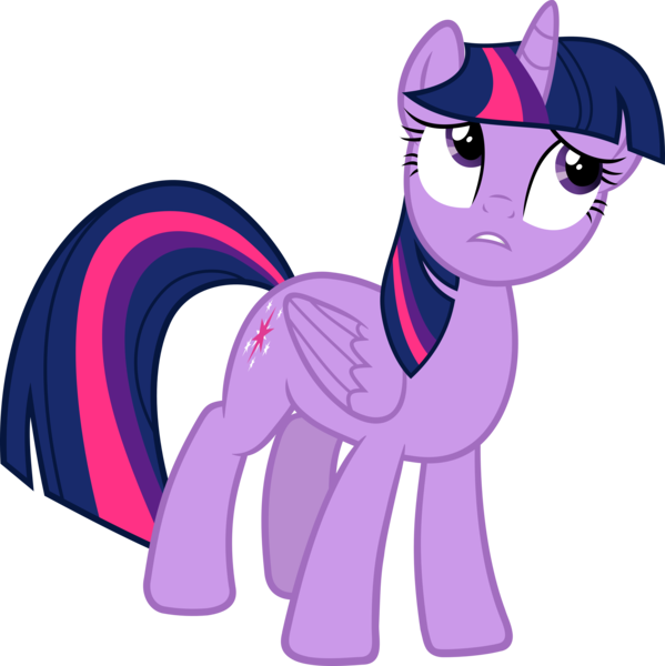 Size: 5989x6000 | Tagged: safe, artist:slb94, derpibooru import, twilight sparkle, twilight sparkle (alicorn), alicorn, pony, the cutie map, absurd resolution, concerned, female, mare, simple background, solo, transparent background, vector