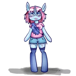 Size: 894x894 | Tagged: safe, artist:moekonya, derpibooru import, oc, oc:wind art, unofficial characters only, anthro, anthro oc, clothes, derp, heart eyes, tongue out, wingding eyes