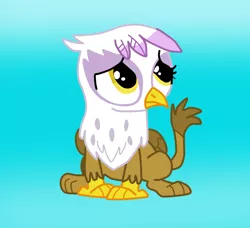 Size: 880x803 | Tagged: safe, artist:7uprulez, derpibooru import, gilda, gryphon, the lost treasure of griffonstone, chickub, cute, frown, gildadorable, solo