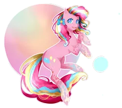 Size: 2151x1901 | Tagged: safe, artist:tsuukiusa, derpibooru import, part of a set, pinkie pie, open mouth, rainbow power, simple background, smiling, solo, transparent background