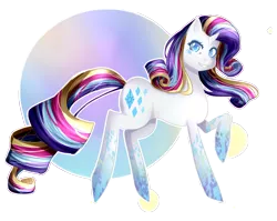 Size: 2247x1789 | Tagged: safe, artist:tsuukiusa, derpibooru import, part of a set, rarity, rainbow power, raised hoof, simple background, smiling, solo, transparent background