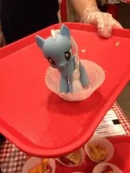Size: 960x1280 | Tagged: bootleg, concerned pony, costco, derpibooru import, photo, safe, tray