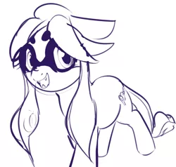 Size: 670x637 | Tagged: artist:dotkwa, derpibooru import, inkling, monochrome, original species, ponified, safe, solo, splatoon, squidpony