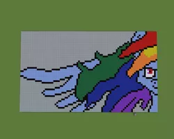 Size: 1280x1024 | Tagged: safe, derpibooru import, rainbow dash, pegasus, pony, minecraft, minecraft pixel art, pixel art, recreation