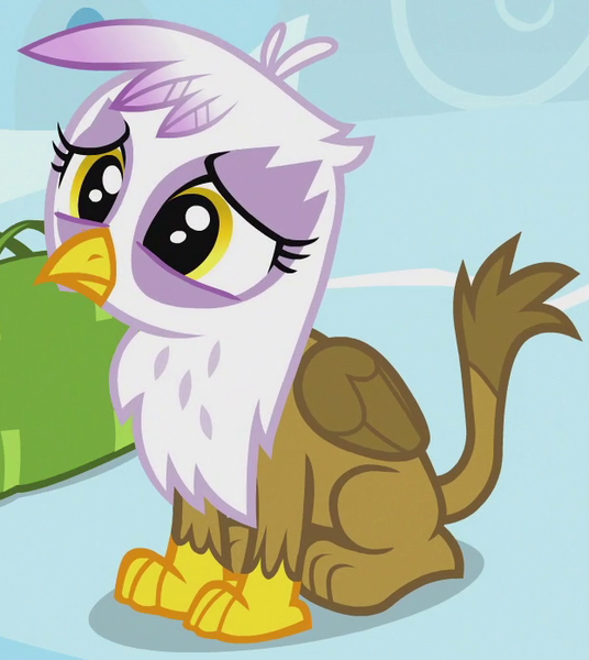 Size: 623x698 | Tagged: safe, derpibooru import, screencap, gilda, gryphon, the lost treasure of griffonstone, chickub, cropped, cute, female, gildadorable, image, li'l gilda, png, sitting, solo, younger