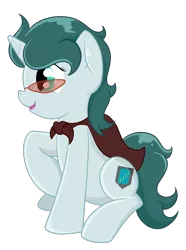 Size: 700x942 | Tagged: artist needed, safe, derpibooru import, oc, oc:aquaria lance, unofficial characters only, pony, unicorn, cape, clothes, glasses, simple background, solo, transparent background