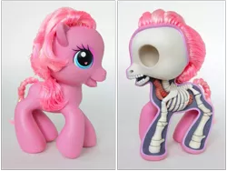 Size: 1009x758 | Tagged: artist:jason freeny, derpibooru import, g3.5, irl, photo, pinkie pie, sculpture, semi-grimdark, skeleton, spooky scary skeleton, toy