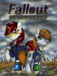 Size: 3000x4000 | Tagged: safe, artist:lightning5trike, artist:setharu, derpibooru import, oc, oc:blackjack, oc:littlepip, unofficial characters only, pony, unicorn, fallout equestria, fallout equestria: project horizons, fanfic, clothes, fallout, fanfic art, female, hooves, horn, mare, pipbuck, vault suit