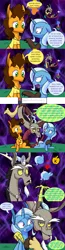 Size: 1280x4921 | Tagged: apple of discord, artist:grandpalove, ask trixie and cheese, cheese sandwich, comic, derpibooru import, discord, safe, the grim adventures of billy and mandy, transformation, trixie, tumblr