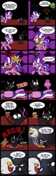 Size: 2000x6280 | Tagged: safe, artist:magerblutooth, derpibooru import, diamond tiara, discord, oc, oc:dazzle, cat, ghost, pikmin, pony, comic:diamond and dazzle, boo (super mario), boss, camera, comic, crying, final boss, fourth wall destruction, giving up the ghost, goomba, implied death, life bar, owned, sadistic choice, spirit, super mario bros., tiara, video game, x was discord all along