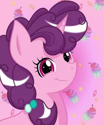 Size: 1280x1536 | Tagged: safe, artist:toughbluff, derpibooru import, part of a set, sugar belle, pony, unicorn, avatar, female, looking at you, mare, portrait, solo