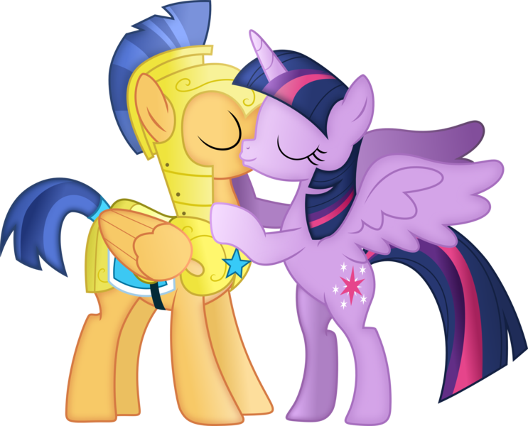 my little pony friendship is magic twilight sparkle and flash sentry kiss