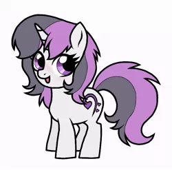 Size: 632x624 | Tagged: safe, artist:unoriginai, derpibooru import, oc, oc:operetta, unofficial characters only, cute, female, filly, offspring, parent:rumble, parent:sweetie belle, parents:rumbelle, story included