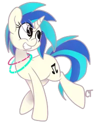 Size: 3000x4000 | Tagged: safe, artist:shinypikachu25, derpibooru import, vinyl scratch, pony, unicorn, female, glow rings, glowstick, image, mare, png, simple background, solo, transparent background
