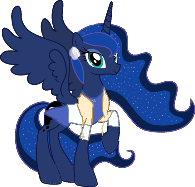 Size: 1024x983 | Tagged: safe, artist:themushroomvestal, derpibooru import, princess luna, 1000 hours in ms paint, clothes, cosplay, ms paint, rosenkreuzstilette, traure wrede