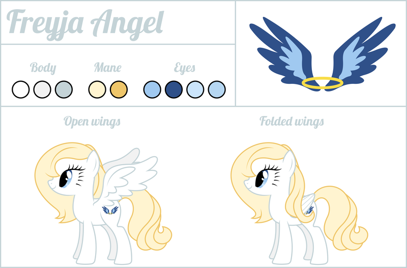 Size: 9100x6000 | Tagged: safe, artist:dasprid, derpibooru import, oc, oc:freyja angel, unofficial characters only, angel pony, pegasus, pony, absurd resolution, halo, reference sheet