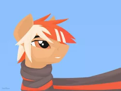 Size: 1280x960 | Tagged: safe, artist:hoverrover, derpibooru import, oc, oc:glacier stripes, unofficial characters only, pegasus, pony, lineless, male, portrait, simple background, solo, stallion, teeth