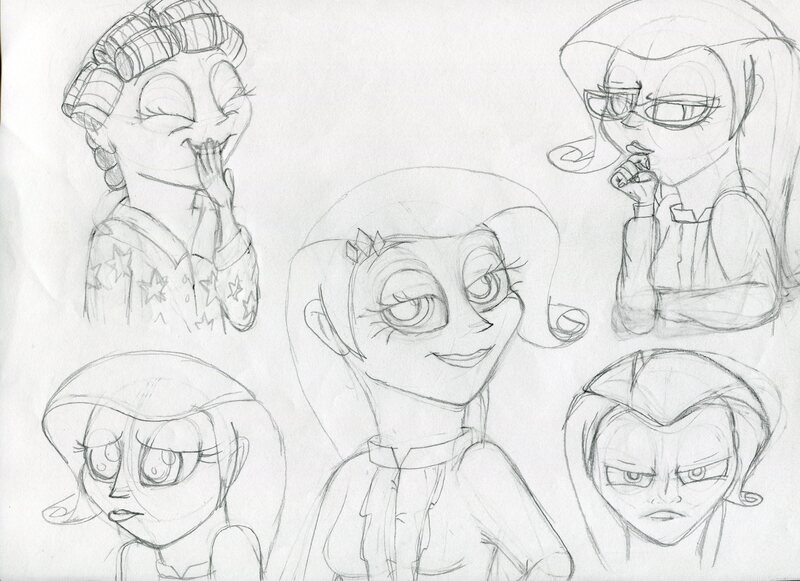 Size: 3503x2543 | Tagged: artist:megaanimationfan, derpibooru import, expressions, human, humanized, monochrome, rarity, safe, sketch, traditional art