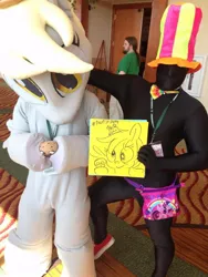 Size: 600x799 | Tagged: safe, artist:postitpony, derpibooru import, derpy hooves, human, everfree northwest, irl, irl human, photo, sticky note