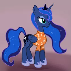 Size: 839x839 | Tagged: artist:ltrm35a2, clothes, derpibooru import, hawaiian shirt, princess luna, safe, solo