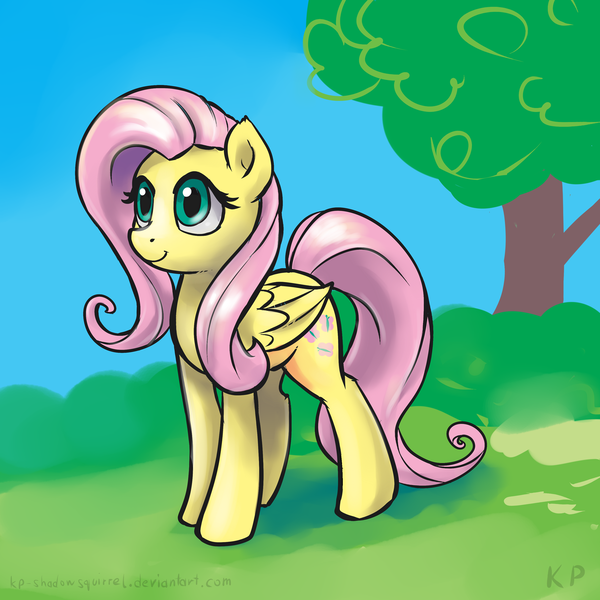 Size: 1500x1500 | Tagged: safe, artist:kp-shadowsquirrel, derpibooru import, fluttershy, pegasus, pony, female, mare, solo