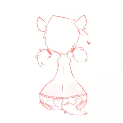 Size: 900x900 | Tagged: adorasexy, artist:whydomenhavenipples, clothes, cute, derpibooru import, female, frilly underwear, monochrome, oc, oc:sugarcoat, panties, polka dot underwear, sexy, solo, solo female, suggestive, the ass was fat, underwear, unofficial characters only