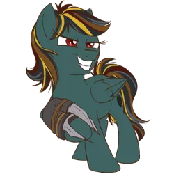 Size: 1500x1500 | Tagged: safe, artist:floots, derpibooru import, oc, oc:cannonball, unofficial characters only, pegasus, pony, fallout equestria, metal claws, raider, solo