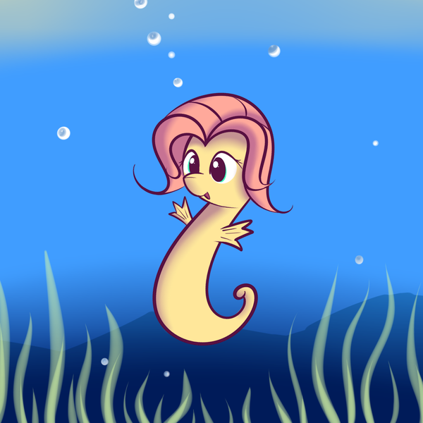 Size: 1000x1000 | Tagged: artist:squiby-327, ask, ask posey, derpibooru import, g1, posey, safe, sea pony, solo, tumblr, underwater