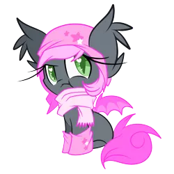 Size: 2500x2500 | Tagged: safe, artist:starlightlore, derpibooru import, oc, oc:heartbeat, unofficial characters only, bat pony, pony, clothes, female, filly, heart eyes, scrunchy face, simple background, socks, solo, transparent background, wingding eyes