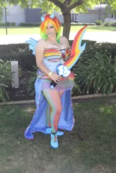 Size: 640x960 | Tagged: artist:otcosplay, clothes, cosplay, derpibooru import, human, irl, irl human, oz comiccon, photo, rainbow dash, safe, sword