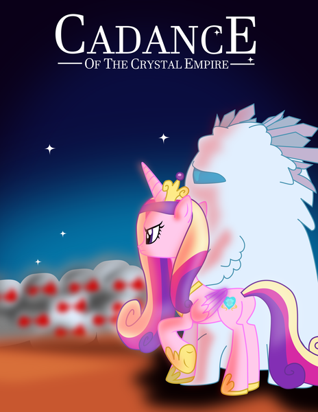 Size: 5103x6597 | Tagged: absurd resolution, artist:sonicgirl313, crystal bard, crystal ghost, derpibooru import, nausicaa of the valley of the wind, ohmu, parody, poster, princess cadance, safe