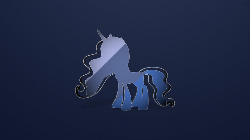 Size: 1920x1080 | Tagged: safe, artist:spltfyre, derpibooru import, princess luna, alicorn, pony, female, mare, minimalist, shadow, solo, vector, wallpaper