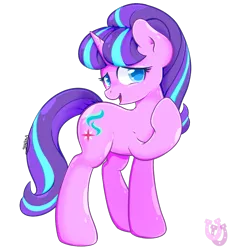 Size: 1087x1180 | Tagged: safe, artist:shadowhulk, derpibooru import, starlight glimmer, pony, unicorn, cute, female, glimmerbetes, mare, open mouth, raised hoof, simple background, solo, transparent background