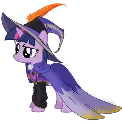 Size: 889x899 | Tagged: armor, artist:barrfind, cape, clothes, costume, crossover, derpibooru import, equestria divided, hat, safe, scale armor, scale mail, solo, twilight sparkle, wizard hat