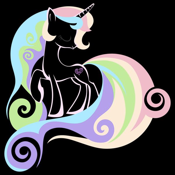 Size: 10000x10000 | Tagged: absurd resolution, alternate hairstyle, artist:rokushou, derpibooru import, princess cadance, safe, solo, vector, wallpaper