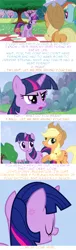 Size: 360x1190 | Tagged: a canterlot wedding, applejack, comic, derpibooru import, edit, edited screencap, implied tyrant celestia, kamen rider, kamen rider drive, psyga's alternate pony scenes, rainbow dash, safe, screencap, screencap comic, twilight sparkle