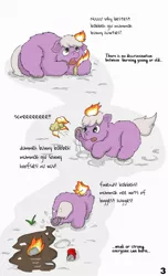 Size: 850x1397 | Tagged: abandonment, artist:carpdime, a winter tale, burning, catching fire, crying, death, derpibooru import, dirt, fire, fluffy pony, fluffy pony foal, fluffy pony grimdark, foal, grimdark, mother, rejection, snow, soda can, stupidity, winter