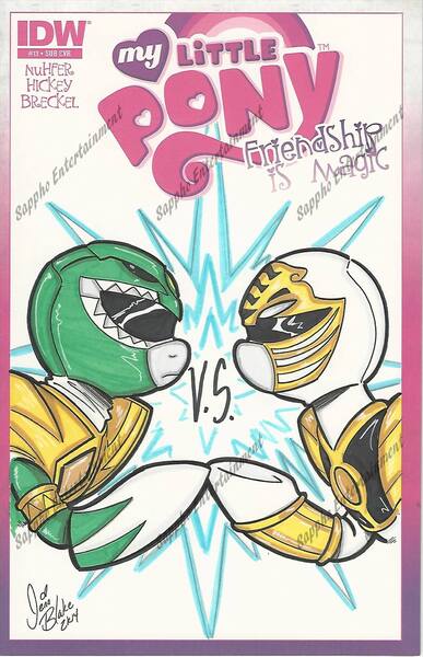 Size: 1205x1870 | Tagged: artist:ponygoddess, cover, derpibooru import, dragon ranger, duality, gosei sentai dairanger, green ranger, kibaranger, kyouryuu sentai zyuranger, mighty morphin power rangers, ponified, power rangers, safe, super sentai, tommy oliver (power rangers), white ranger