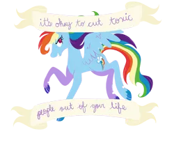 Size: 1100x900 | Tagged: artist:tinyfeather, backwards cutie mark, banner, derpibooru import, meta, mouthpiece, rainbow dash, safe, solo