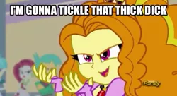 Size: 926x503 | Tagged: suggestive, derpibooru import, edit, edited screencap, screencap, adagio dazzle, equestria girls, rainbow rocks, caption, image macro, meme, solo