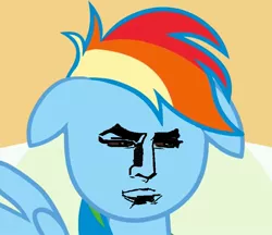 Size: 811x700 | Tagged: artist:fillylover, derpibooru import, meme, monochrome, rainbow dash, safe, solo