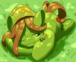 Size: 864x700 | Tagged: artist:goat train, derpibooru import, frog (hoof), macro, micro, oc, one eye closed, prone, safe, sleeping, tree hugger, underhoof