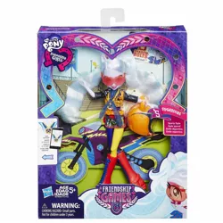 Size: 1500x1500 | Tagged: safe, derpibooru import, official, sugarcoat, equestria girls, friendship games, crystal prep academy, crystal prep shadowbolts, doll, equestria girls logo, motorcross, packaging, solo, sporty style