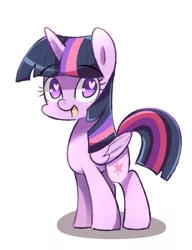 Size: 1000x1300 | Tagged: safe, artist:sion-ara, derpibooru import, twilight sparkle, twilight sparkle (alicorn), alicorn, pony, cute, female, heart eyes, looking at you, mare, open mouth, simple background, smiling, solo, style emulation, twiabetes, white background, wingding eyes